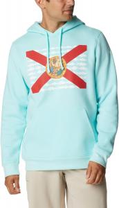 Колумбия мужская толстовка с капюшоном Pfg Fish Flag II Columbia, Gulf Stream/Florida