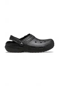 Классические сабо с ворсистой подкладкой и блестками. Crocs, Black