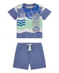 Детский комплект для мальчиков: футболка и шорты для активного отдыха (2 предмета) GUESS, синий