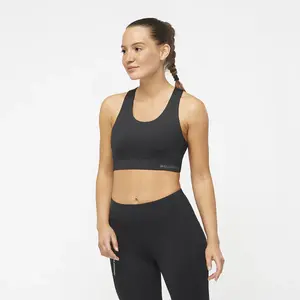 Женская футболка для кросс-бега Salomon, чёрный