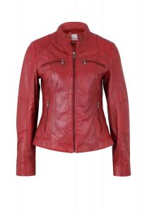 Чудо-кожаная куртка в классном дизайне 7eleven, цвет Blood Red