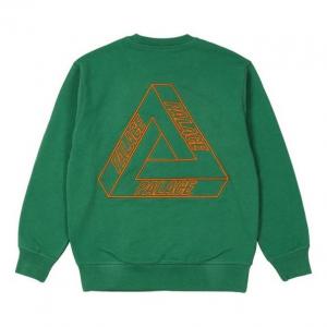 Худи PALACE Outliner Mit Desigher Crew Green Back Triangle Printing Round Neck Unisex Green, зеленый