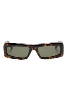 Солнцезащитные очки Yreka в прямоугольной оправе Palm Angels, коричневый