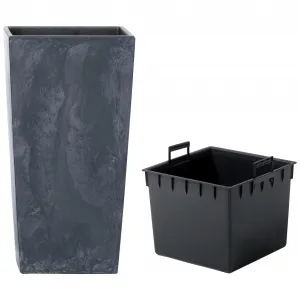 Горшок для растений Prosperplast «Urbi Square Effect», ШxГxВ: 22x22x42 см, антрацит