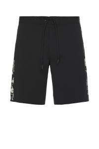 Плавательные трунки с цветочным узором "Pursuit 19" от Rivvia Projects, black & orange