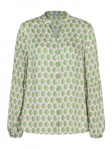 More & More Струящаяся блузка с длинными рукавами, с принтом в зелено-розовых тонах