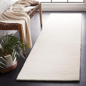 Ковер SAFAVIEH, 69 x 214 см, Fifth Avenue Collection, Ivory, геометрический рисунок, идеален для помещений с высокой проходимостью в гостиной, спальне, столовой (FTV128A)