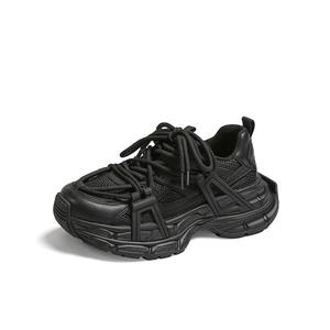 Женские кроссовки с низким верхом и массивной подошвой, устойчивые к износу и скольжению, 1971 г Kalinsd, Black