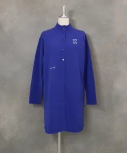 Кардиган из 100% шерсти, связанный на пуговицах Studio Picone, цвет Blue(065)