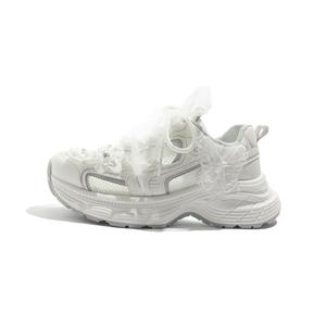 BEIER Легкие низкие массивные кроссовки, увеличивающие рост, женские, белые, серые