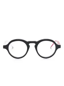 Очки в круглой оправе Thom Browne Eyewear, черный