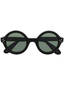 Солнцезащитные очки Phil в круглой оправе Lesca, черный