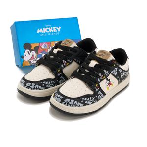 Disney Микки серия противоскользящие износостойкие низкие скейтерские кроссовки женские - черные, цвет Black