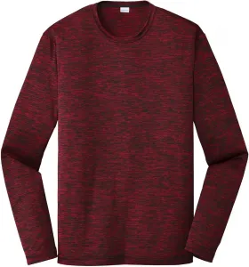 SPORT-TEK Unisex PosiCharge Long Sleeve Electric Heather Tee | Футболка для спорта и зала