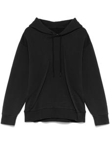 Худи со складками MM6 Maison Margiela, черный
