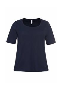 Футболка из чистого хлопка sheego, цвет Marine