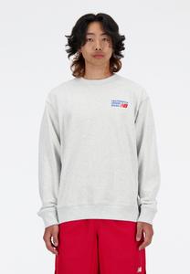 Толстовка New Balance ATHLETICS LOGO CREW, Grey