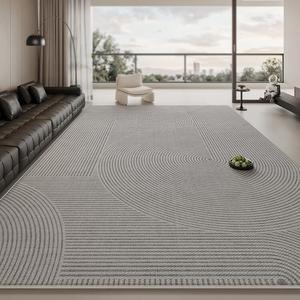 Budis Ковер 100х200 см для гостиной в светлом люксовом стиле, waterproof, non-slip, утолщенный, soundproof, washable