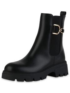 Ботильоны VAN HILL Klassische Stiefeletten Esme, цвет Schwarz PU