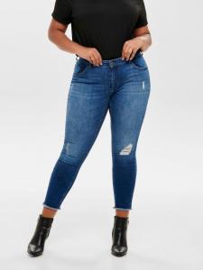 Джинсы ONLY Carmakoma Skinny Stretch Destroyed Denim Plus Size Übergröße CARWILLY, синий