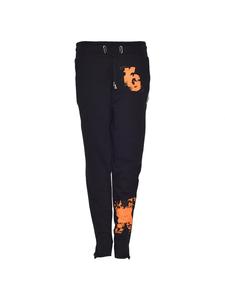 Roberto Geissini Спортивные штаны X, черные с оранжевым