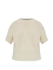 Футболка с короткими рукавами Fabiana Filippi, бежевый