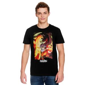 Fairy Tail - Нацу с футболкой Игнила чёрного цвета