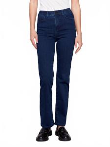 Брюки прямого кроя с эластичной талией в сине-черном цвете CHARLIE B