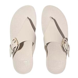 Fitflop Женские сандалии на платформе с перемычкой между пальцами, классический бежевый цвет
