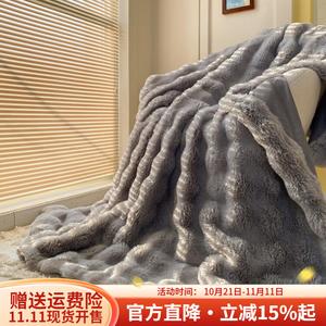 Boyang Плед из плюша 100х150 см, толстый зимний, цвет Tokas Big Bubble - Gray