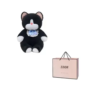 Плюшевая кукла Vivian The Kitten высотой 40 см IDOR, черный