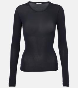 Прозрачный топ из смесового шелка Ames Fforme, темно-синий