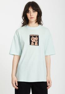 Футболка с принтом TEE DOWNTOWN Volcom, синий