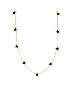 Колье Звездная станция из оникса, золото 14 карат The Lovery, Onyx