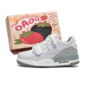 Низкие скейтерские кроссовки Unisex OAOQ, белые (улучшенная версия)