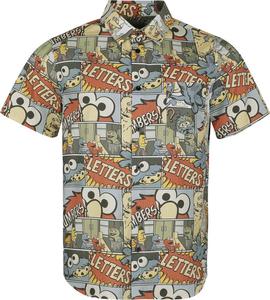 Рубашка с короткими рукавами Sesamstraße Comic - Allover, разноцветный