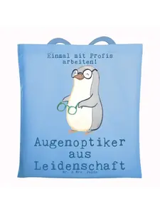 Сумка для переноски Mr & Mrs Panda Augenoptiker Leidenschaft, небесно-синий