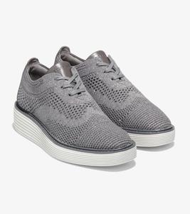 Женские туфли Cole Haan Original Grand Platform Stitchlite Oxford 9 Gray Shoes FZP239 (Gray,9), серый