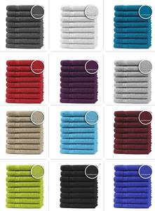 Набор из 8 гостевых полотенец, полотенец для рук, полотенец для душа, банных полотенец, махровой ткани, 100% хлопок, цвет: бирюзовый, тип товара: полотенца для душа 70 х 140 см. One-Home