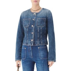 CHANEL Джинсовая куртка женская синяя