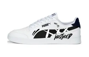 Кроссовки для скейтбординга Shuffle Perf Wind Blade с противоскользящей подошвой, устойчивые к ударам и истиранию, низкие, унисекс PUMA, белый