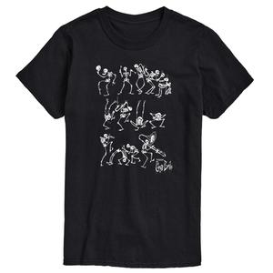 Футболка с рисунком скелета Big & Tall Corpse Bride Licensed Character