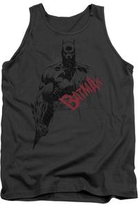 Майка для взрослых с красным логотипом Batman Sketch Bat Gildan