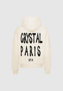 Толстовка с капюшоном SPRAY CRYSTAL PARIS, молочный