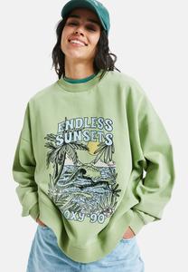 Толстовка Roxy LINEUP OVERSIZED CREW, Ghc0/Evergreen