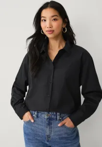 Блузка на пуговицах Ellos Collection, Black