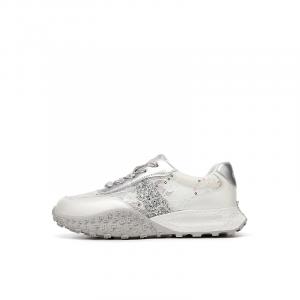 DAPHNE Серебристые женские низкие повседневные туфли с устойчивостью к истиранию, цвет Silver