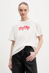 Винтажная хлопковая футболка tee_22 HUGO, бежевый