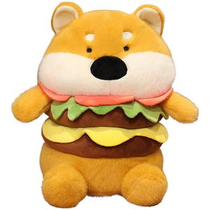 Гамбургская свинка, тканевая кукла плюшевая игрушка высота 25cm/35cm/55cm Mocha duck, Hamburger Dog