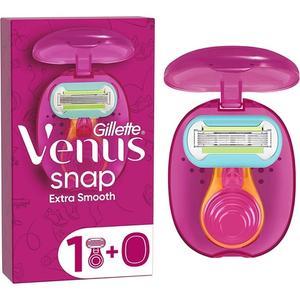 Женская бритва Venus Extra Smooth Snap с 1 сменной кассетой и смазывающей полоской с добавлением масла авокадо Gillette